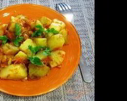 Гарнир из картофеля, моркови и лука