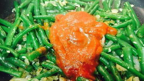 гарнир из стручковой фасоли