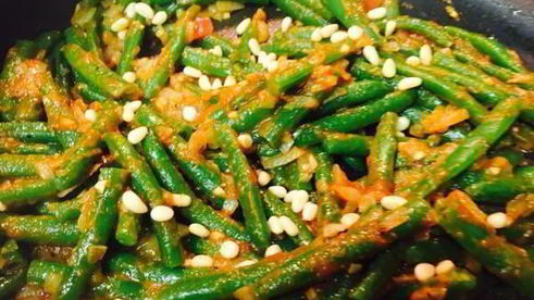 гарнир из стручковой фасоли