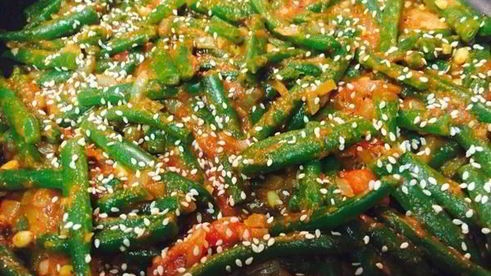 гарнир из стручковой фасоли