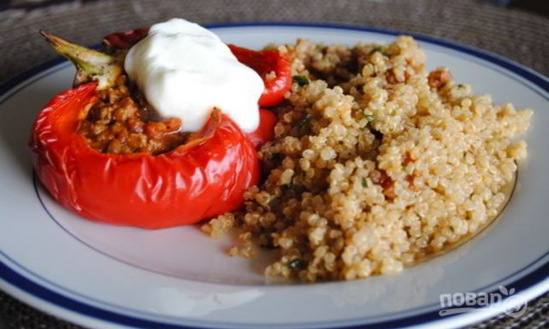 Рецепт гарнира к фаршированным перцам