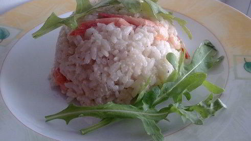 арроз кон коко и камаронес — рис с кокосом и креветками