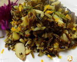 Дикий рис с миндалем