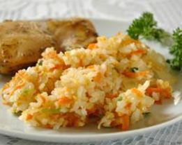 Имбирный рис с морковкой