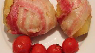 Картофель с беконом в аэрогриле