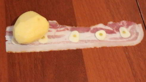 картофель с беконом в аэрогриле