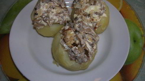 картофель с двумя начинками
