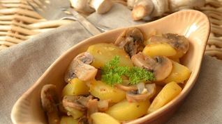 Картофель с грибами в рукаве