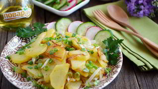 Картофель с луком
