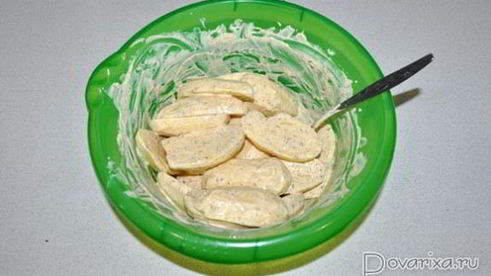 картофель с майонезом в духовке