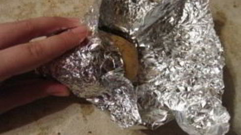 картофель в фольге с сыром