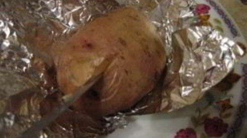 картофель в фольге с сыром