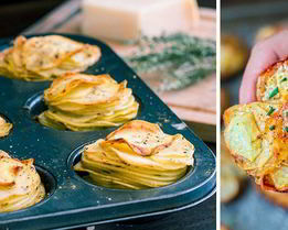 Картофель в формочках