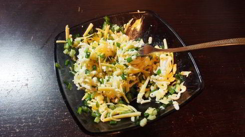 картофельные корзиночки с куриным филе