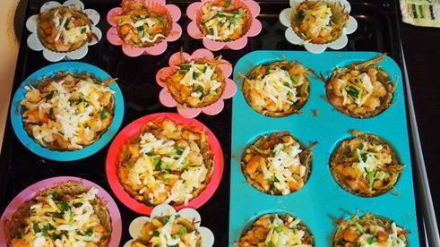 картофельные корзиночки с куриным филе