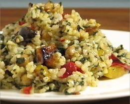 Ком ранг чай — рис с овощами