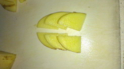 молодой картофель со свининой