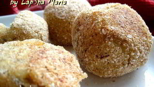 Постные картофельные крокеты с грибной начинкой