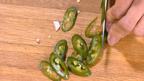 пряный рис с яйцом и беконом