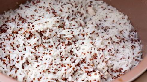 рис и киноа с индейкой в мультиварке