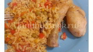 Рис с курицей и овощами