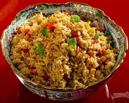 Рис с овощами по-китайски