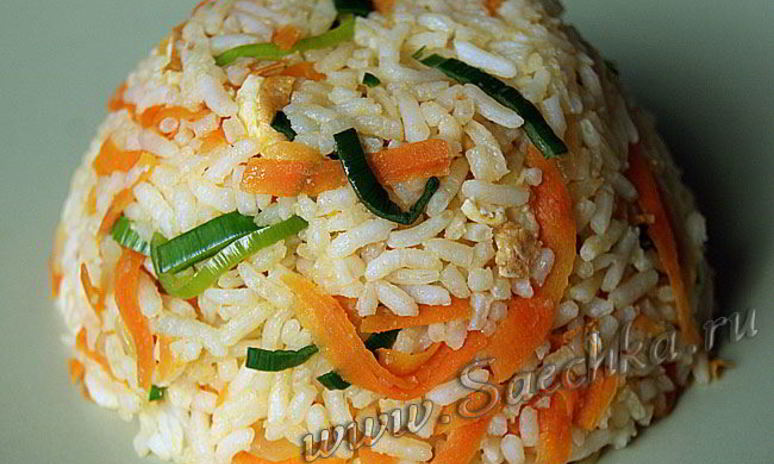 Рецепт риса с овощами