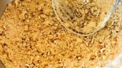 сладкий картофель с молоком и орехами