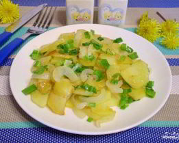 Жареная картошка с луком