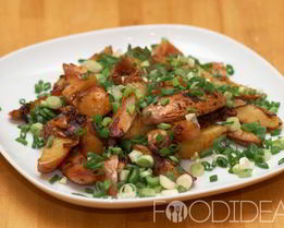 Жареная картошка с шампиньонами