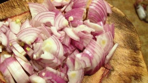 жареный картофель с айвой