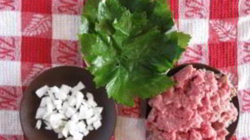 долма из свежих листьев винограда