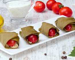 Долма из свежих листьев