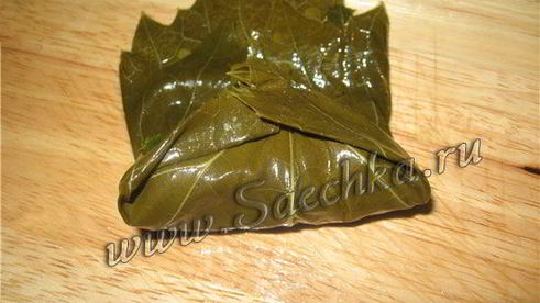 долма из виноградных листьев в мультиварке