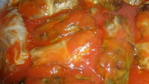 голубцы из молодой капусты с фаршем и чечевицей