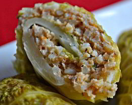 Голубцы с куриным фаршем