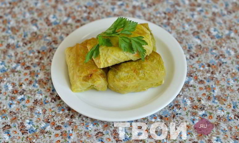 Рецепт куриных голубцов в листьях савойской капусты