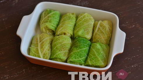 куриные голубцы в листьях савойской капусты