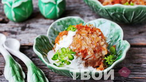 ленивые голубцы с рисом