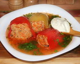 Летние голубцы с овощами