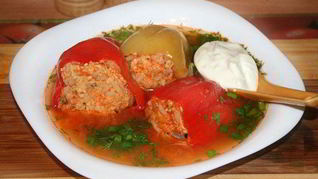 Летние голубцы с овощами