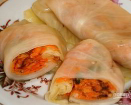 Маринованные голубцы с морковью по-корейски