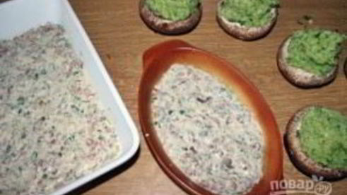 фаршированные шампиньоны в сметане