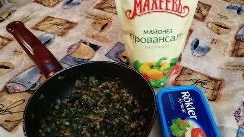 фаршированные шляпки шампиньонов