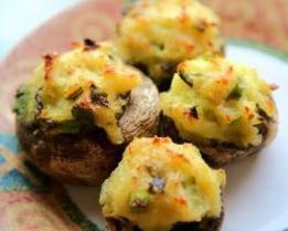 Грибы, фаршированные картошкой и сыром
