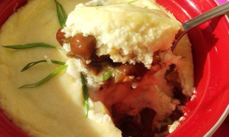 Рецепт опят, запеченных в сырном соусе