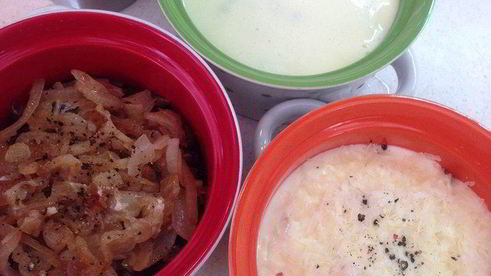 опята, запеченные в сырном соусе