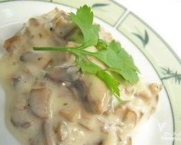 Тушеные шампиньоны