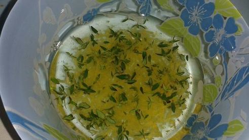 запеченные грибы в лимоне и тимьяне