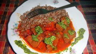 Гуляш без томатной пасты в мультиварке